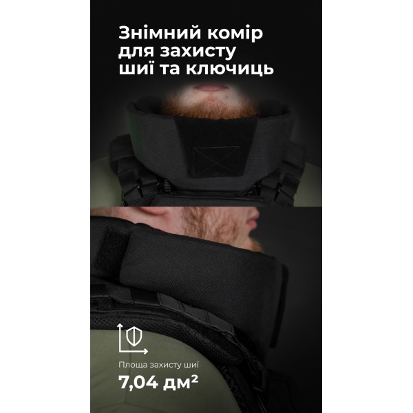 Бронежилет "Сармат" (S-L | 2 класс защиты | под бронеплиты 25х30 см | Черный) ТМ Баллистика - 1070406 Бронежилет "Сармат" (S-L | 2 класс защиты | под бронеплиты 25х30 см | Черный) ТМ Баллистика - 1070406