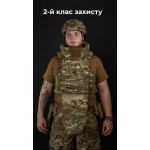 Бронежилет "Сармат" (S-L | 2 класс защиты | под бронеплиты 25х30 см | Мультикам) ТМ Баллистика