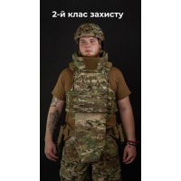 Бронежилет "Сармат" (S-L | 2 класс защиты | под бронеплиты 25х30 см | Мультикам) ТМ Баллистика