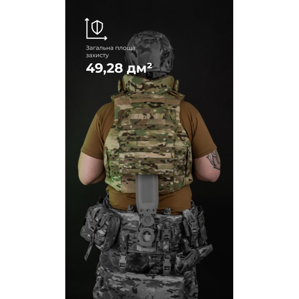 Бронежилет "Сармат" (S-L | 2 клас захисту | під бронеплити 25х30 см | Мультикам) ТМ Балістика - 1070408 Бронежилет "Сармат" (S-L | 2 клас захисту | під бронеплити 25х30 см | Мультикам) ТМ Балістика - 1070408