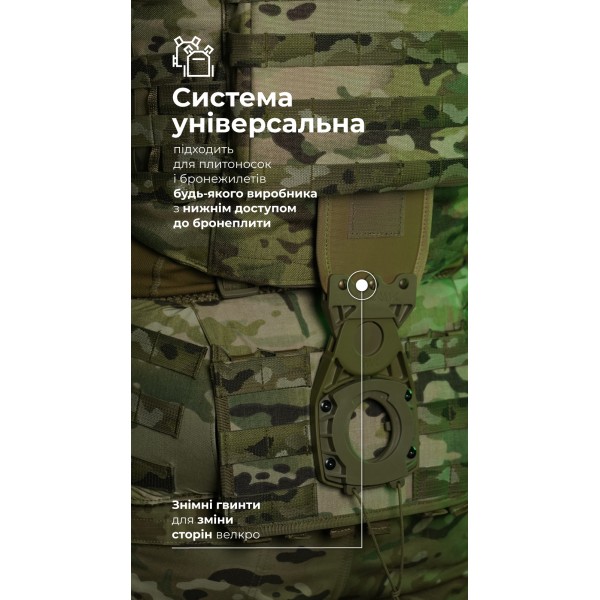 Система розвантаження та розподілу ваги Marom Dolphin (3 ряди моллі | Мультикам) ТМ Балістика - 108021408