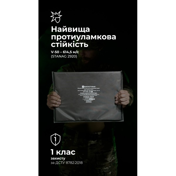 Балістичний пакет для тактичного килимка L (1 клас | 35,5×25,5 см | 450 г | НВМПЕ ✡ Ізраїль) ТМ Балістика - 3574942