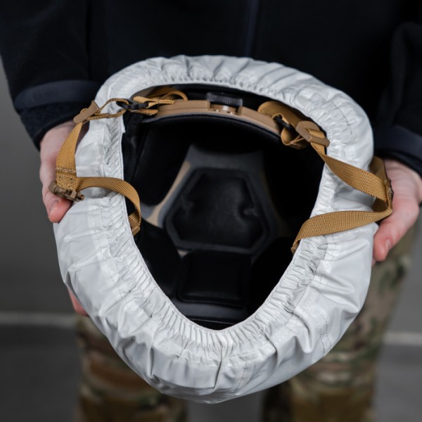 Кавер на шолом універсальний (Білий мультикам) - 1101410