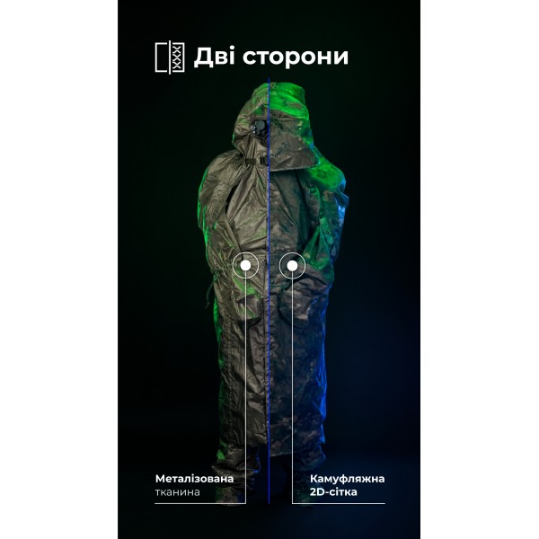 Антитепловизионный пончо-плащ "Чугайстер" GEN 2 (Мультикам неоригинальный) ТМ Баллистика - 11033010401