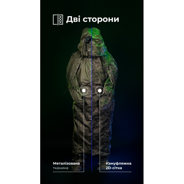 Антитепловизионный пончо-плащ "Чугайстер" GEN 2 (ММ14 "Пиксель") ТМ Баллистика - 11033010701