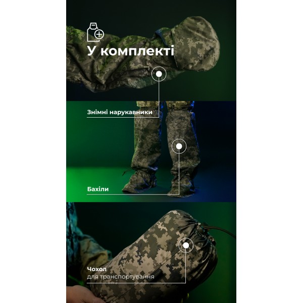 Антитепловизионный пончо-плащ "Чугайстер" GEN 2 (ММ14 "Пиксель") ТМ Баллистика - 11033010701