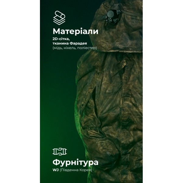 Антитепловизионный пончо-плащ "Чугайстер" GEN 2 ("Хащи") ТМ Баллистика - 11033011301