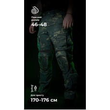 Бойові штани "Піхота" (Чорний Мультикам | 46-48 | 170-176) ТМ Балістика