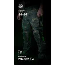 Бойові штани "Піхота" (Чорний Мультикам | 54-56 | 176-182) ТМ Балістика
