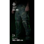 Тактичні штани "Піхота" без бронепакетів (Чорний Мультикам | 54-56 | 182-188) ТМ Балістика