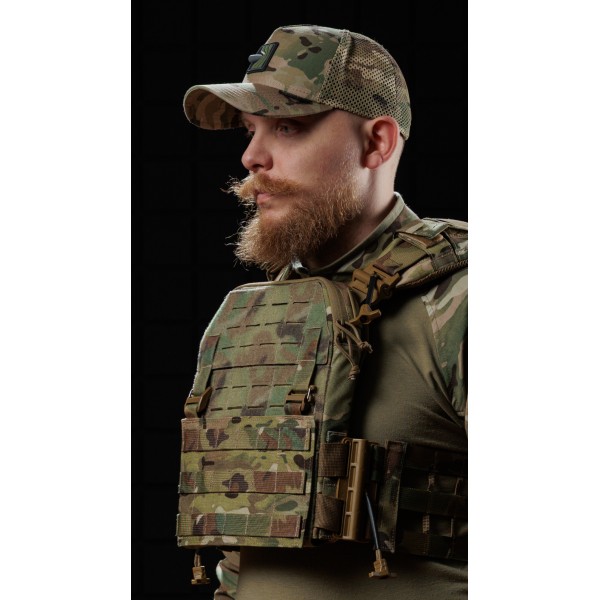 Чоловіча плитоноска “М4” (M-XL | Під плити 25х30 см | Мультикам неоригінальний) ТМ Балістика - 13201010104 Чоловіча плитоноска “М4” (M-XL | Під плити 25х30 см | Мультикам неоригінальний) ТМ Балістика - 13201010104