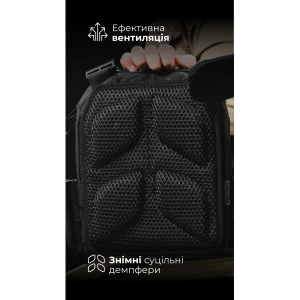 Чоловіча плитоноска “М4” (M-XL | Під плити 25х30 см | Чорний) ТМ Балістика - 13201010106 Чоловіча плитоноска “М4” (M-XL | Під плити 25х30 см | Чорний) ТМ Балістика - 13201010106
