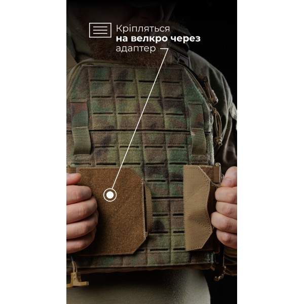Чоловіча модульна плитоноска “М4” з жорсткими камербандами (M-XL | Під плити 25х30 см | Мультикам неоригінальний) ТМ Балістика - 13201020104