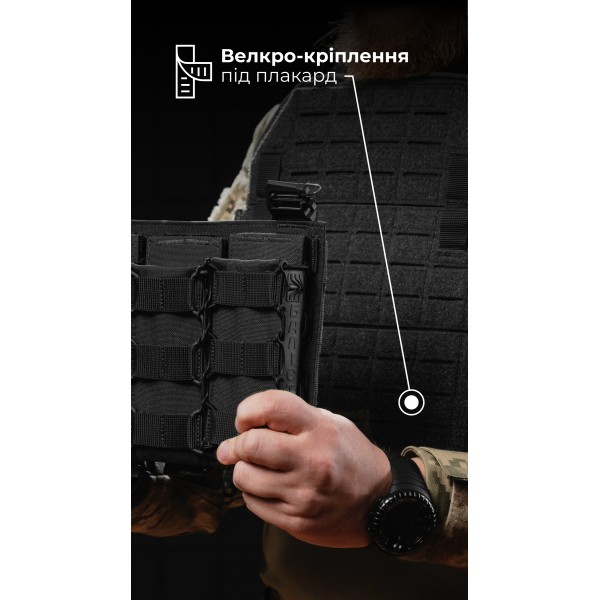 Чоловіча модульна плитоноска “М4” з жорсткими камербандами (M-XL | Під плити 25х30 см | Чорний) ТМ Балістика - 13201020106 Чоловіча модульна плитоноска “М4” з жорсткими камербандами (M-XL | Під плити 25х30 см | Чорний) ТМ Балістика - 13201020106