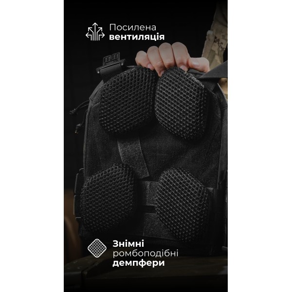 Чоловіча модульна плитоноска “М4” з жорсткими камербандами (M-XL | Під плити 25х30 см | Чорний) ТМ Балістика - 13201020106 Чоловіча модульна плитоноска “М4” з жорсткими камербандами (M-XL | Під плити 25х30 см | Чорний) ТМ Балістика - 13201020106