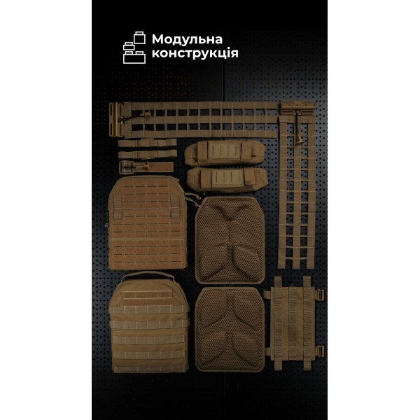 Жіноча плитоноска “М4” (M-XL | Під плити 25х30 см | Койот) ТМ Балістика - 13202010101 Жіноча плитоноска “М4” (M-XL | Під плити 25х30 см | Койот) ТМ Балістика - 13202010101