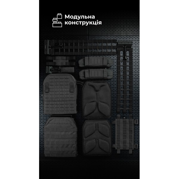 Жіноча плитоноска “М4” (M-XL | Під плити 25х30 см | Чорний) ТМ Балістика - 13202010106 Жіноча плитоноска “М4” (M-XL | Під плити 25х30 см | Чорний) ТМ Балістика - 13202010106