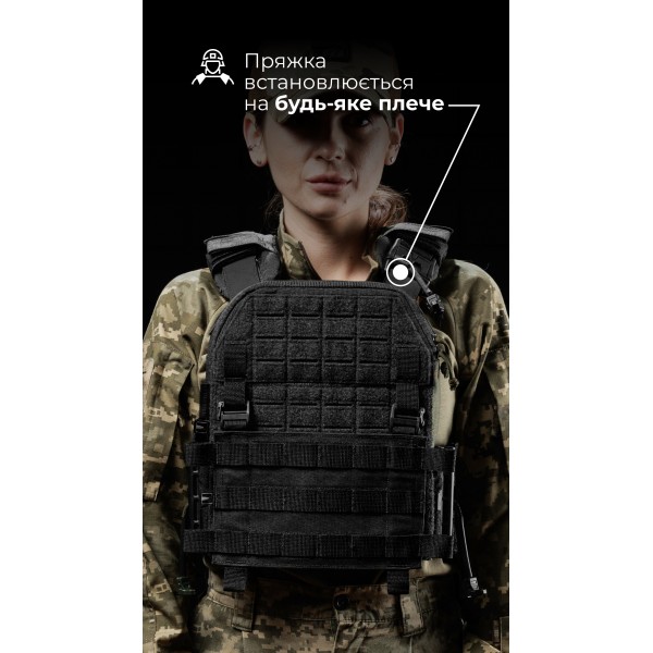 Жіноча плитоноска “М4” (M-XL | Під плити 25х30 см | Чорний) ТМ Балістика - 13202010106 Жіноча плитоноска “М4” (M-XL | Під плити 25х30 см | Чорний) ТМ Балістика - 13202010106