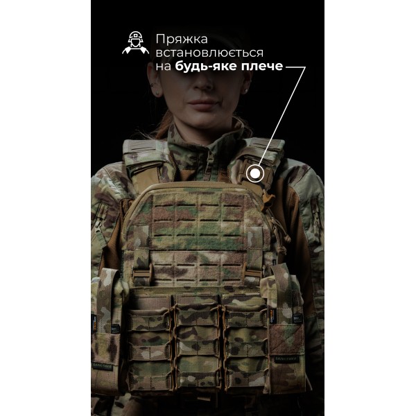 Жіноча плитоноска “М4” (M-XL | Під плити 25х30 см | Мультикам) ТМ Балістика - 13202010108 Жіноча плитоноска “М4” (M-XL | Під плити 25х30 см | Мультикам) ТМ Балістика - 13202010108