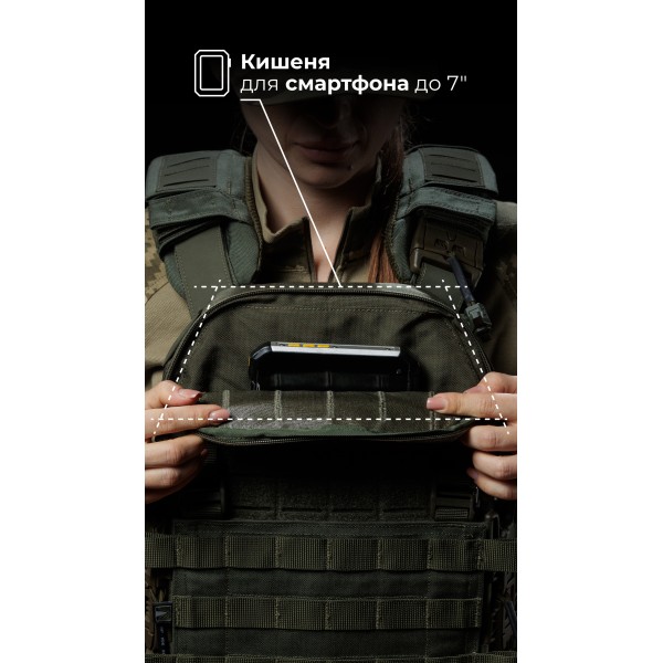 Жіноча модульна плитоноска “М4” з жорсткими камербандами (M-XL | Під плити 25х30 см | Олива) ТМ Балістика - 13202020102