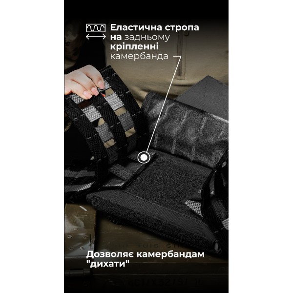 Жіноча модульна плитоноска “М4” з жорсткими камербандами (M-XL | Під плити 25х30 см | Чорний) ТМ Балістика - 13202020106 Жіноча модульна плитоноска “М4” з жорсткими камербандами (M-XL | Під плити 25х30 см | Чорний) ТМ Балістика - 13202020106
