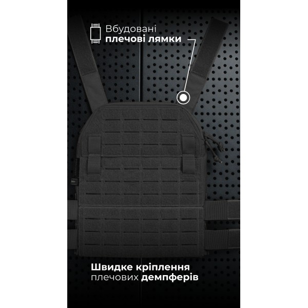Жіноча модульна плитоноска “М4” з жорсткими камербандами (M-XL | Під плити 25х30 см | Чорний) ТМ Балістика - 13202020106 Жіноча модульна плитоноска “М4” з жорсткими камербандами (M-XL | Під плити 25х30 см | Чорний) ТМ Балістика - 13202020106