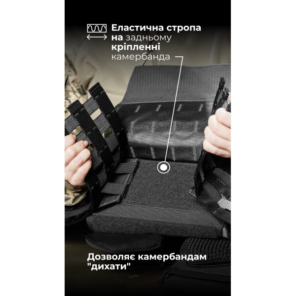 Жіноча модульна плитоноска “М4” з жорсткими камербандами та захистом шиї (M-XL | 1 клас | Під плити 25х30 см | Чорний) ТМ Балістика - 1320203010601 Жіноча модульна плитоноска “М4” з жорсткими камербандами та захистом шиї (M-XL | 1 клас | Під плити 25х30 см | Чорний) ТМ Балістика - 1320203010601