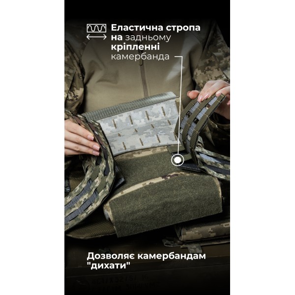 Жіноча модульна плитоноска “М4” з жорсткими камербандами та захистом шиї (M-XL | 1 клас | Під плити 25х30 см | ММ14 “Піксель”) ТМ Балістика - 1320203010701 Жіноча модульна плитоноска “М4” з жорсткими камербандами та захистом шиї (M-XL | 1 клас | Під плити 25х30 см | ММ14 “Піксель”) ТМ Балістика - 1320203010701