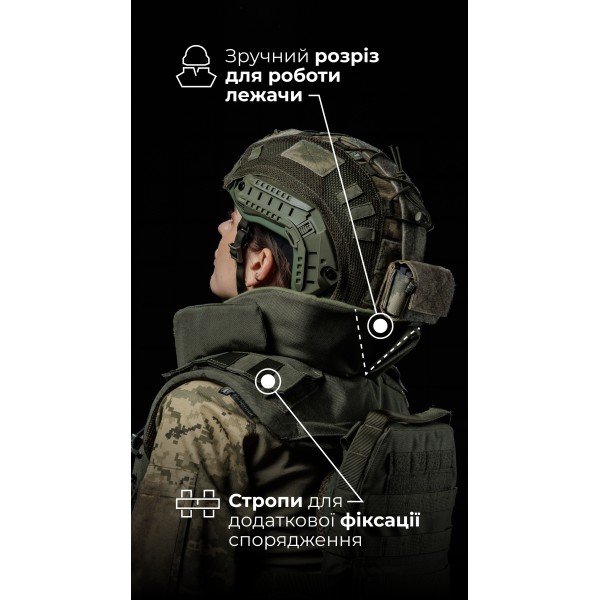 Жіноча модульна плитоноска “М4” з жорсткими камербандами та захистом шиї (M-XL | 2 клас | Під плити 25х30 см | Олива) ТМ Балістика - 1320204010202 Жіноча модульна плитоноска “М4” з жорсткими камербандами та захистом шиї (M-XL | 2 клас | Під плити 25х30 см | Олива) ТМ Балістика - 1320204010202