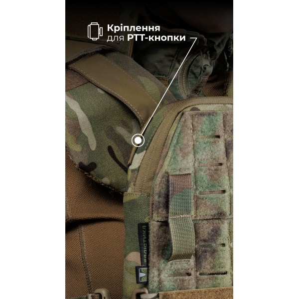 Жіноча модульна плитоноска “М4” з жорсткими камербандами та захистом шиї (M-XL | 2 клас | Під плити 25х30 см | Мультикам неоригінальний) ТМ Балістика - 1320204010402 Жіноча модульна плитоноска “М4” з жорсткими камербандами та захистом шиї (M-XL | 2 клас | Під плити 25х30 см | Мультикам неоригінальний) ТМ Балістика - 1320204010402