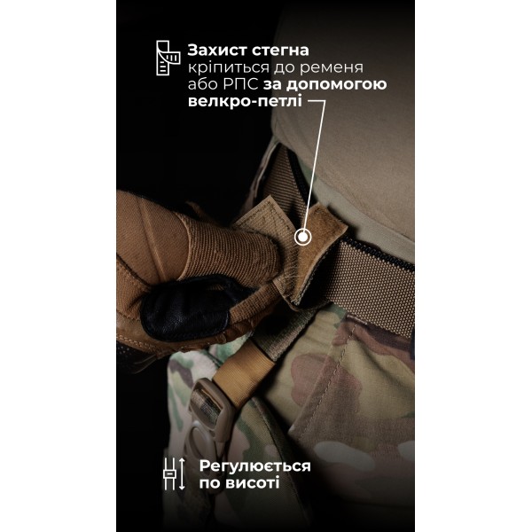 Комплект балістичного захисту ніг “Паноплія” (1 клас | 6 модулів | Мультикам) ТМ Балістика - 13301060308
