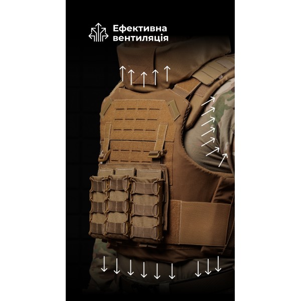 Протиуламковий бронежилет “Сорочка PRO” з захистом шиї та ключиць “M4” (М | 1 клас | Койот) ТМ Балістика - 1330108010101 Протиуламковий бронежилет “Сорочка PRO” з захистом шиї та ключиць “M4” (М | 1 клас | Койот) ТМ Балістика - 1330108010101