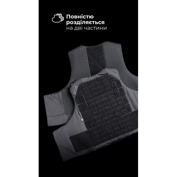 Протиуламковий бронежилет “Сорочка PRO” з захистом шиї та ключиць “M4” (М | 2 клас | Чорний) ТМ Балістика - 1330108010602 Протиуламковий бронежилет “Сорочка PRO” з захистом шиї та ключиць “M4” (М | 2 клас | Чорний) ТМ Балістика - 1330108010602