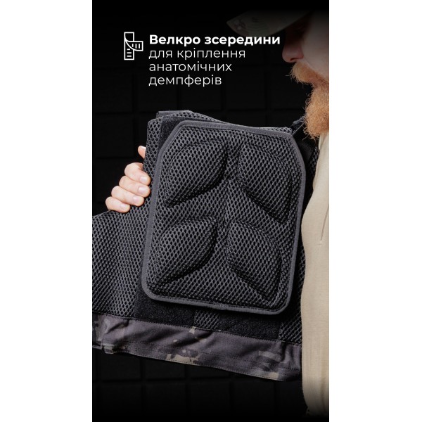 Протиуламковий бронежилет “Сорочка PRO” і чоловіча модульна плитоноска “М4” (M-XL | 1 клас | Чорний) ТМ Балістика - 1330109020601 Протиуламковий бронежилет “Сорочка PRO” і чоловіча модульна плитоноска “М4” (M-XL | 1 клас | Чорний) ТМ Балістика - 1330109020601