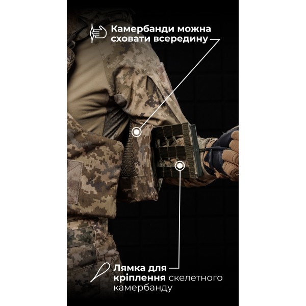Протиуламковий бронежилет “Сорочка PRO” і чоловіча модульна плитоноска “М4” (M-XL | 2 клас | ММ14 “Піксель”) ТМ Балістика - 1330109020702