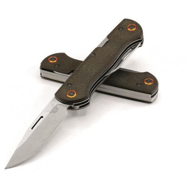 Нож Benchmade "Weekender", 2 клинка, олива - 317-1