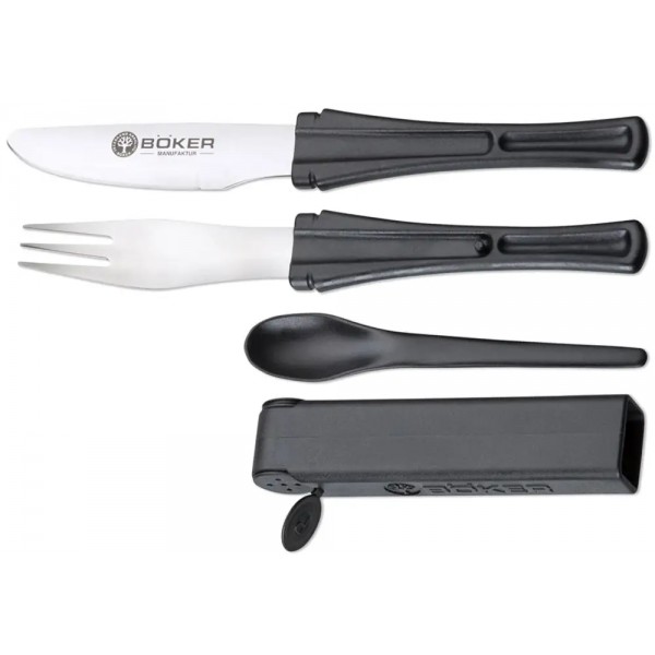 Набор Boker Snac Pac (нож,вилка,ложка) - 03BO800