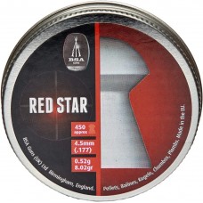 Пули пневматические BSA Red Star. Кал. 4.5 мм. Вес - 0.52 г. 450 шт/уп