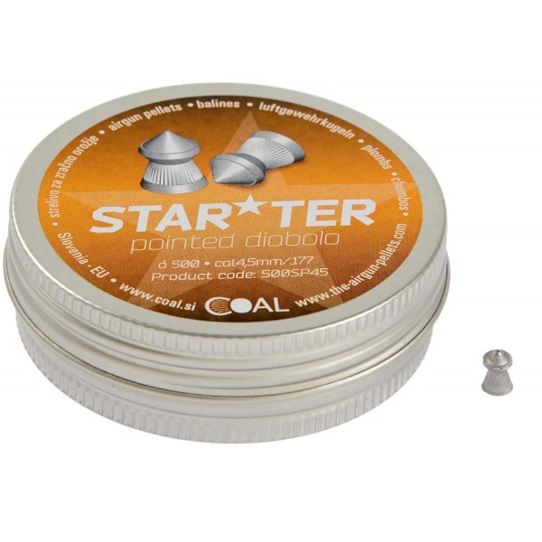Пули пневм Coal Starter Pointed кал. 4.5 мм 0.52 г 500 шт/уп - 39840017