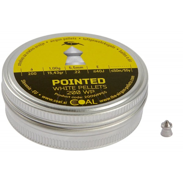 Пули пневматические Coal Pointed кал. 5.5 мм 1 г 200 шт/уп - 39840032