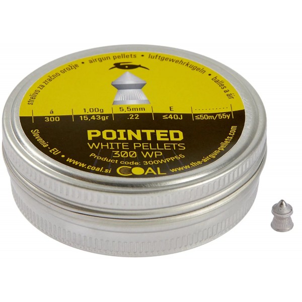 Пули пневматические Coal Pointed кал. 5.5 мм 1 г 300 шт/уп - 39840033