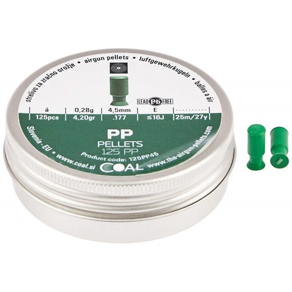 Пули пневматические Coal PP кал. 4.5 мм 0.28 г 125 шт/уп - 39840091