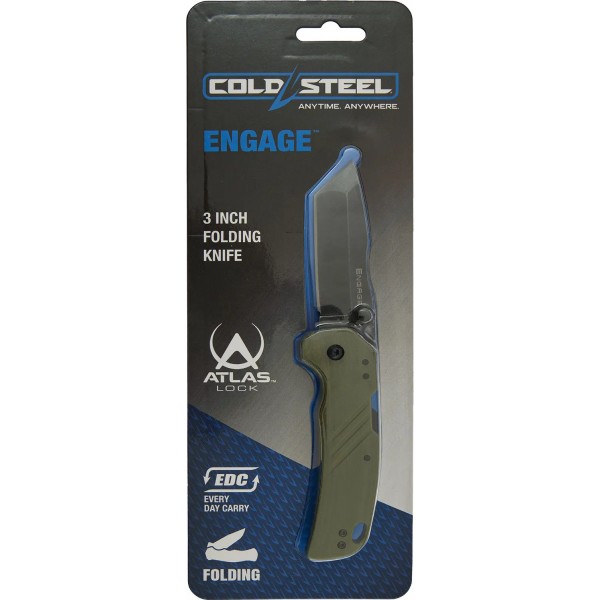 Нож Cold Steel Engage 3" Tanto Point FDE (блистер) - 12601617 Нож Cold Steel Engage 3" Tanto Point FDE (блистер) - 12601617