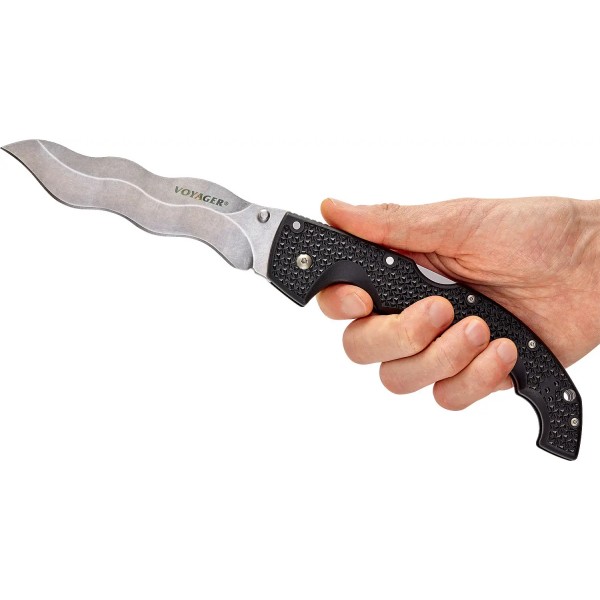 Ніж Cold Steel Voyager XL Kris Blade Black - 29AXW