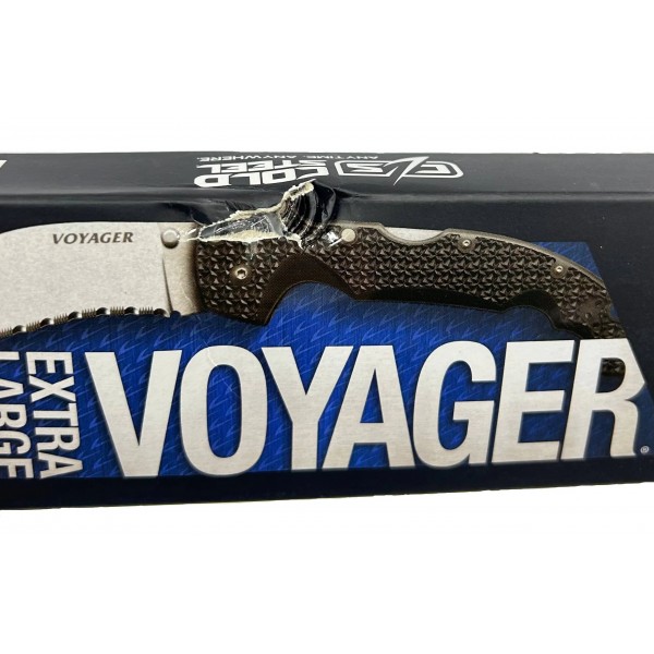 Ніж Cold Steel Voyager XL Vaquero 10A Serrated Black - 42003047