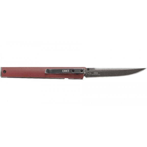 Нож CRKT "CEO", шпенёк, burgundy, D2 - 7096BKD2 Нож CRKT "CEO", шпенёк, burgundy, D2 - 7096BKD2