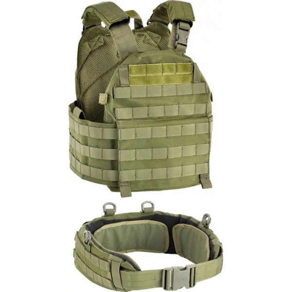 Жилет тактичний Defcon5 Carrier Vest з поясом OD Green - 14220267