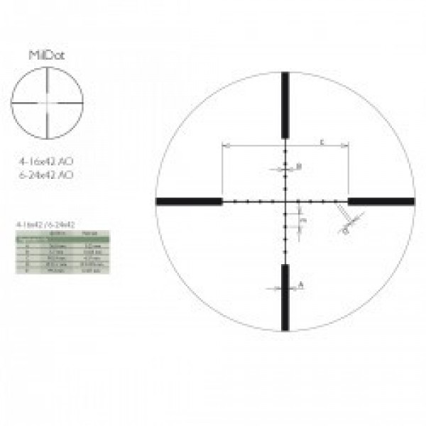 Приціл оптичний Delta DO Titanium 6-24x42 MD - 