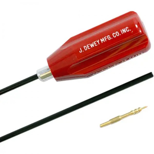 Шомпол Dewey кал.17. 63.5 см. 1/8 F. Сталь в оплетке - 3574398