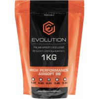 Страйкбольні кульки Evolution BB 0.25 High Performance 6 мм White